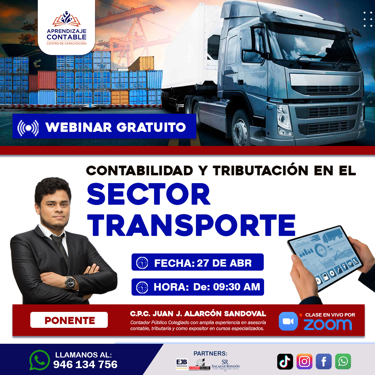 Webinar CONTABILIDAD Y TRIBUTACIÓN EN EL SECTOR TRANSPORTE